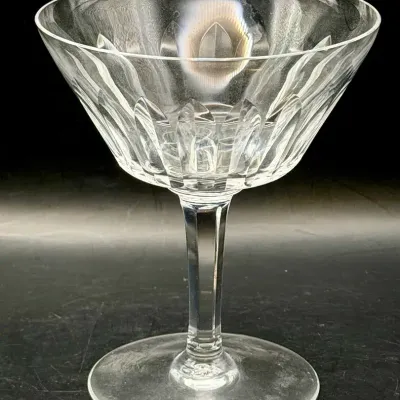 Signed Baccarat Val De Loire Crystal Champagne Coupe
