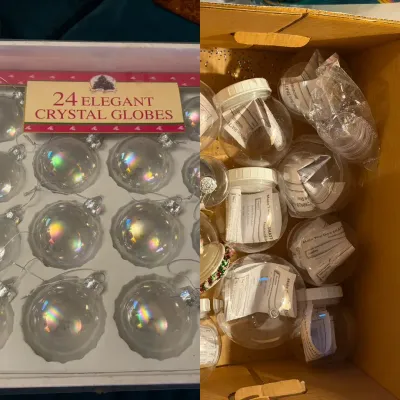 Christmas Ornaments And Craft Supplies 