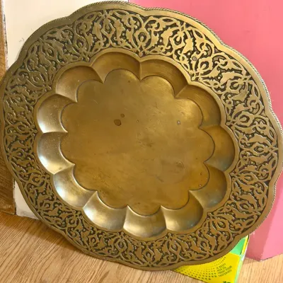 Huge Vintage Metal Tray