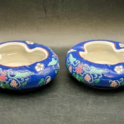 (2) Vintage Chinese Ashtrays 