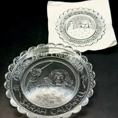 Vintage Cup Plate Of Sarah Caldwell-Boston Opera House Founder 