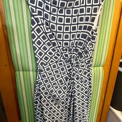 Lauren By Ralph Lauren Gray & White Dress Size 4