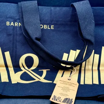 NWT Handmade Organic Cotton Barnes & Noble Tote Bag