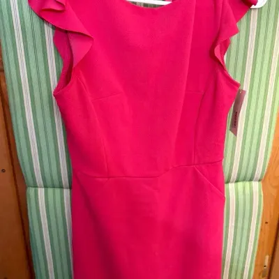 NWT Pink Lady Boutique She + Sky Size Small  I’ll Always Need You Fuschia Dress 