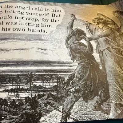 High Quality Stop Hitting Yourself Angel Poster 