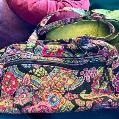 Vera Bradley “Symphony In Hue” Quilted Cotton Travel Bag 