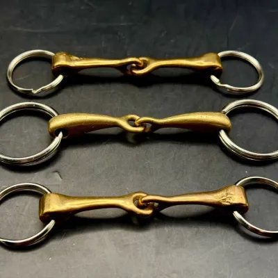 (3) Jointed Snaffle Ring Keychains
