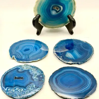 (5) Agate & Geode Slices 