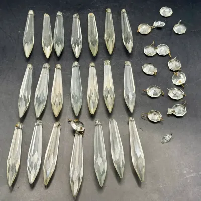 Vintage Chandelier Prism Lot