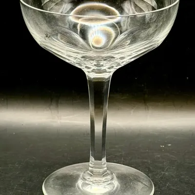 Signed Baccarat Genova Cut Champagne Coupe 