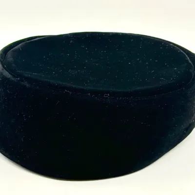 Vintage Black Velvet Hat