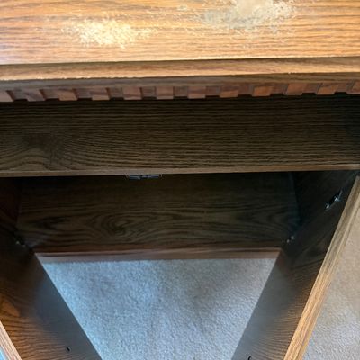 Sale Photo Thumbnail #117: Some wear on top of side table as shown