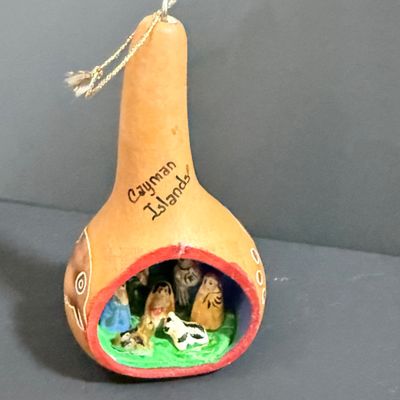 LOT 20: Collection of Festive Snowmen and Other Holiday Decor Including Painted Gourds and a Glass Frog Santa