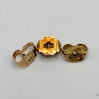 LOT 200: Petite 14K Diamond Earrings .40g Tw