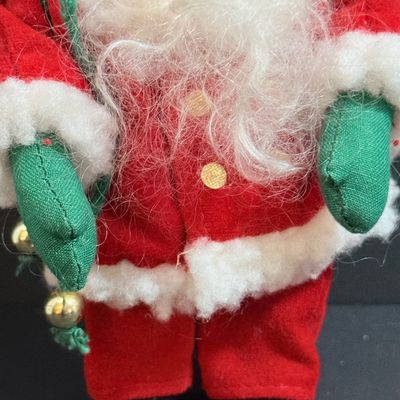 LOT 22: Vintage Style Plush Santa, and Dream Pets Bull and Cow
