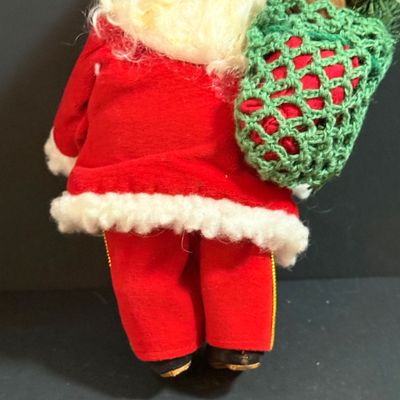 LOT 22: Vintage Style Plush Santa, and Dream Pets Bull and Cow
