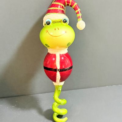 LOT 20: Collection of Festive Snowmen and Other Holiday Decor Including Painted Gourds and a Glass Frog Santa