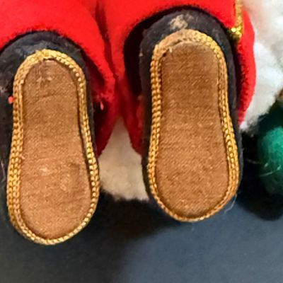 LOT 22: Vintage Style Plush Santa, and Dream Pets Bull and Cow