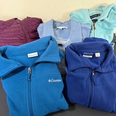 LOT 167: Collection of Womens Jackets From Columbia, LL Bean and More Size XL