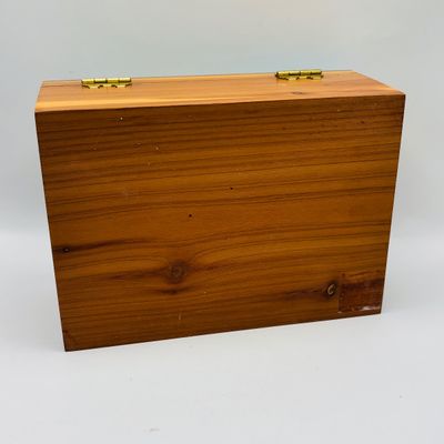 LOT 205: Seaside Themed Cedar Memory Box & Fashion Jewelry