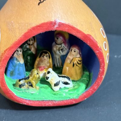 LOT 20: Collection of Festive Snowmen and Other Holiday Decor Including Painted Gourds and a Glass Frog Santa