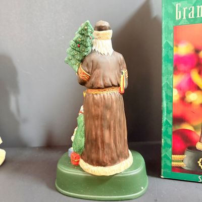 LOT 26: Collection of Wooden Nutcrackers with Other Holiday Decor - Including Santa of The World in Original Box & More