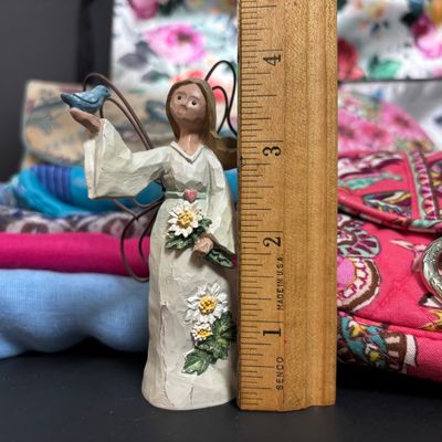 LOT 141: Vera Bradley Call Me Coral Small Crossbody, July Angel Accent Figurine, Zipper Pouches, Scarves & More