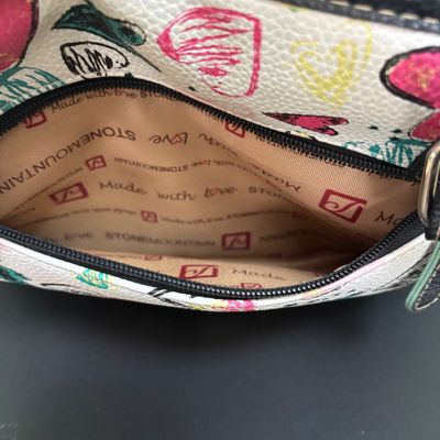 LOT 137: Stone Mountain Collection: Heart Print Bag & Blue/Tan Pasiley Crossbody