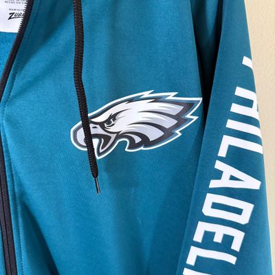 LOT 166: Philadelphia Eagles Hooded Zip Jacket Size XXL