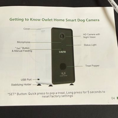 LOT 77: Owlet Home Smart Dog Camera with Treat Popper