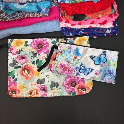 LOT 141: Vera Bradley Call Me Coral Small Crossbody, July Angel Accent Figurine, Zipper Pouches, Scarves & More