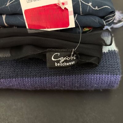 LOT 144: Cara by Gates Cashmere Lined Leather Gloves, Zeroxposur Plush Lining Cold Weather Hat & Scarves