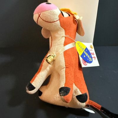 LOT 22: Vintage Style Plush Santa, and Dream Pets Bull and Cow