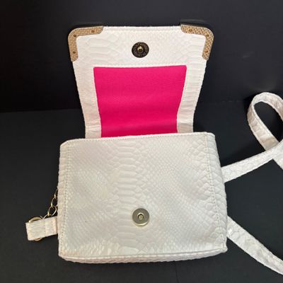 LOT 140: Nicki Minaj Faux Leather Crossbody, Boho Style Buckle Flap Bag, Cejon Scarves & More