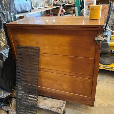 Vintage ice box came out of a place in OKC