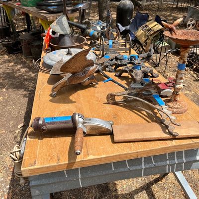 vintage metal pieces