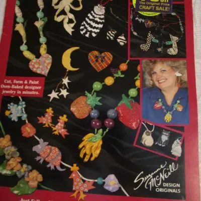 Sale Photo Thumbnail #133: 1 Oven-baked jewelry book, 1 beading book, 4 counted cross stitch patterns, see pictures