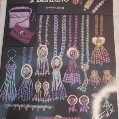 Sale Photo Thumbnail #134: 1 Oven-baked jewelry book, 1 beading book, 4 counted cross stitch patterns, see pictures