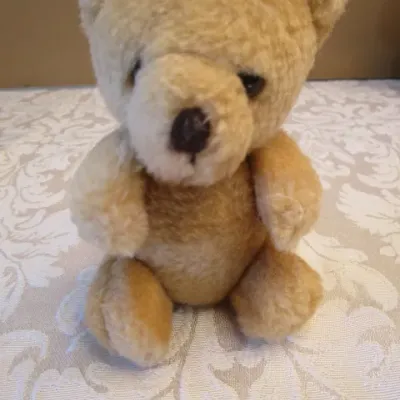 Sale Photo Thumbnail #569: One is a Coca-Cola Bear, tiny bear is a jointed Russ bear, small white bear is a Russ Bear, new with tags 18" white bear is a jointed Fiesta bear, see pictures