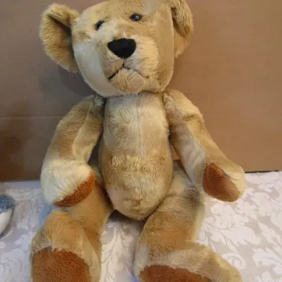 Sale Photo Thumbnail #554: Steel blue bear is a Boyd's jointed bear, Angel bear is a Russ, see pictures