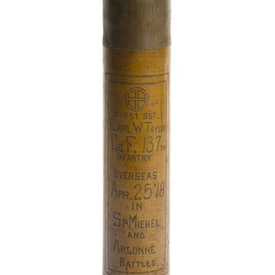 Sale Photo Thumbnail #287: WWI Trench Art Shell