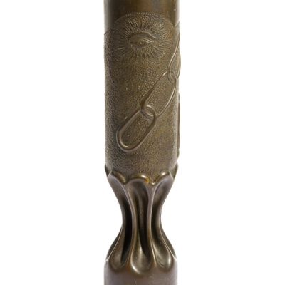Sale Photo Thumbnail #261: WWI Trench Art Shell Vase