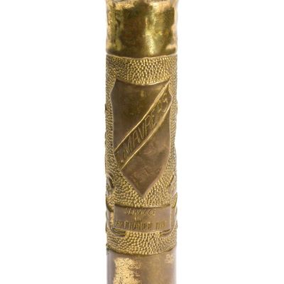 Sale Photo Thumbnail #279: WWI Trench Art Shell Vase