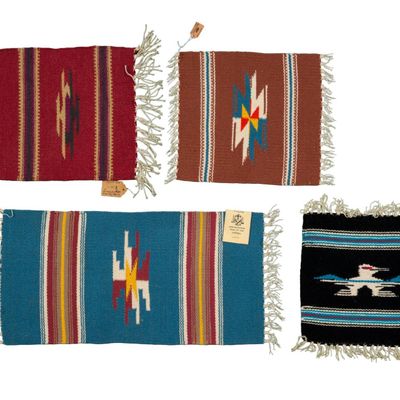 Sale Photo Thumbnail #122: 4 Small Chimayo Weavings Incl. Ortega's