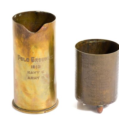 Sale Photo Thumbnail #259: WWI Trench Art Pitcher & Cup