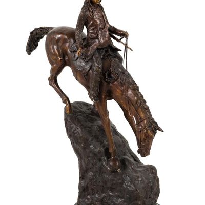 Sale Photo Thumbnail #52: Bronze Sculpture After Frederick Remington