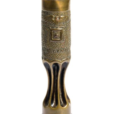 Sale Photo Thumbnail #283: WWI Trench Art Shell Vase