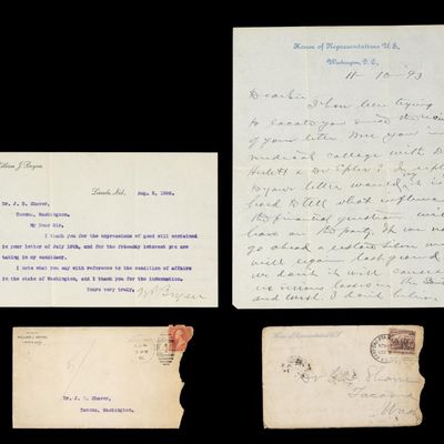 Sale Photo Thumbnail #188: 2 William Jennings Bryan Signed Letters