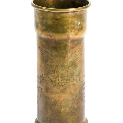 Sale Photo Thumbnail #239: WWI Trench Art Shell