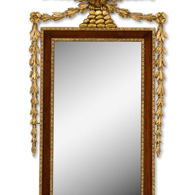 Sale Photo Thumbnail #61: Federal Style Giltwood and Mahogany Eagle Mirror